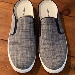 New Lands' End Blue Loafers Slip-On Shoes Casual Comfort, 9 B